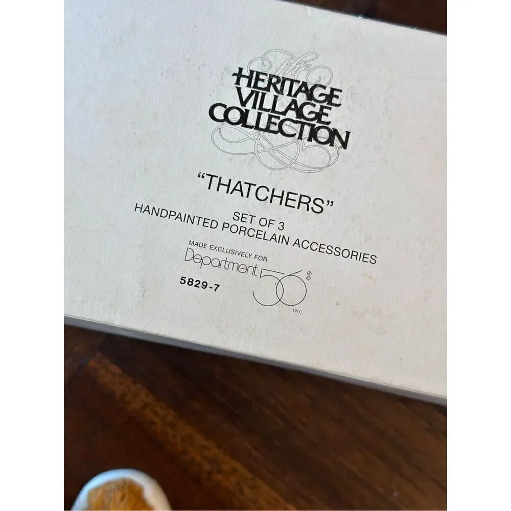 Department 56 Dickens Village Thatchers accessory set